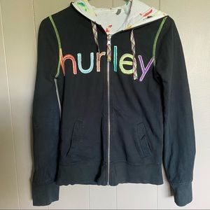 Hurley Reversible Zip Up Hooded Sweatshirt